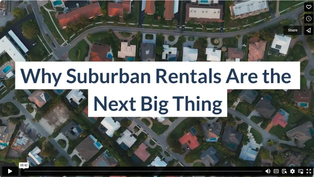 Why Suburban Rentals Are the Next Big Thing