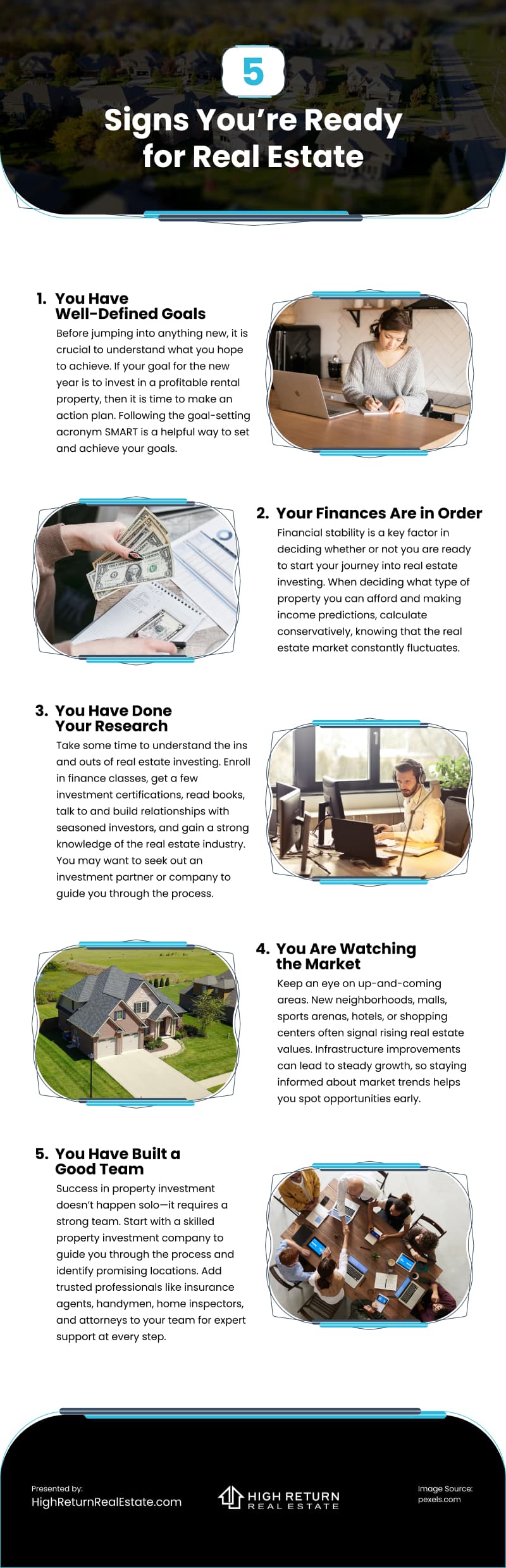 5 Signs You’re Ready for Real Estate Infographic