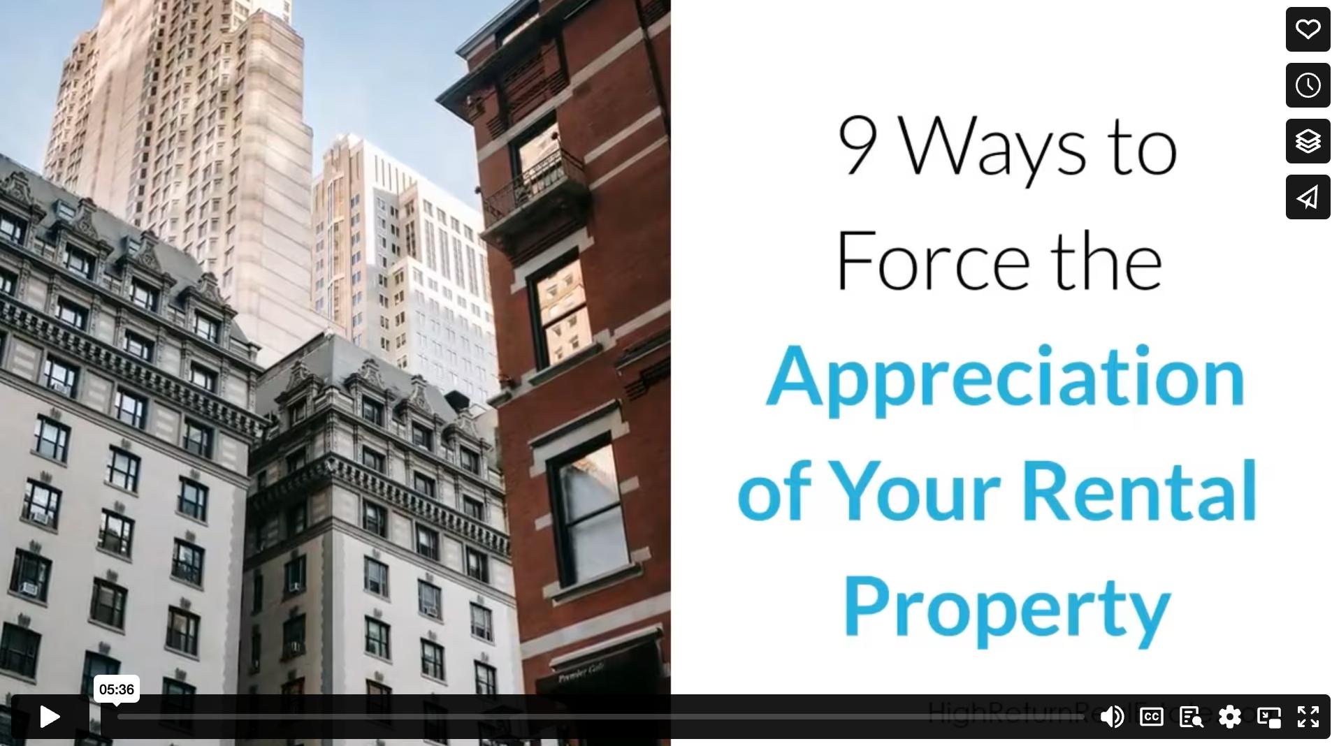 9 Ways to Force the Appreciation of Your Rental Property